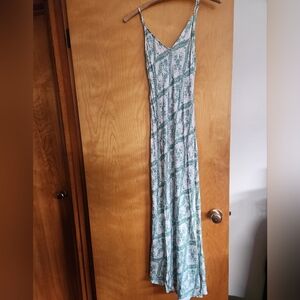 Tigerlily Green and White Patterned Maxi Dress